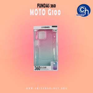 FUNDA 360 MOTO G100 ROSA AZUL