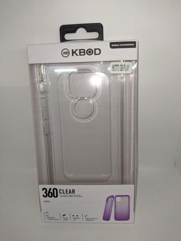 FUNDA 360 MOTO G9 PLAY TRANSPARENTE