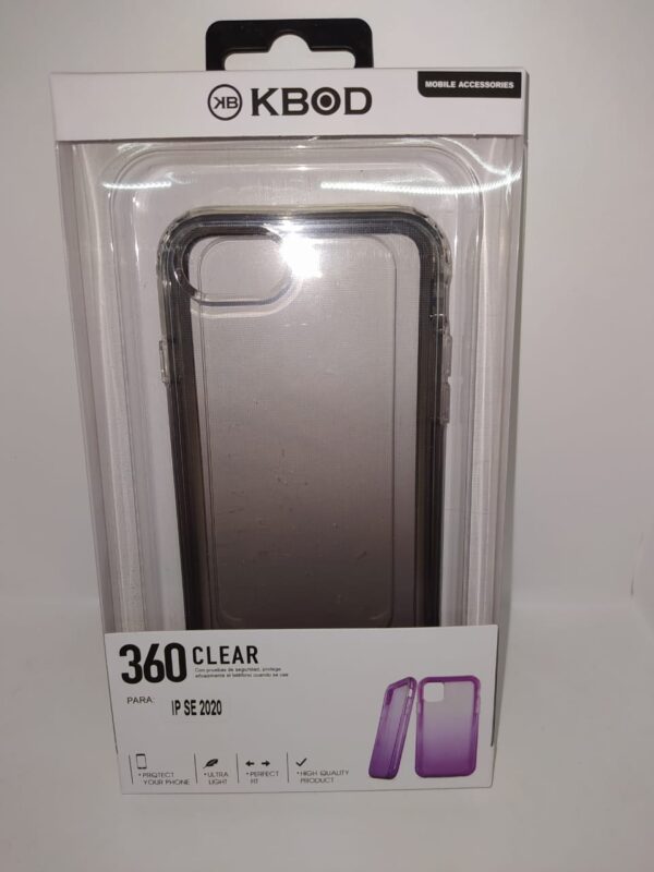 FUNDA 360 IPHONE SE 2020 NEGRO