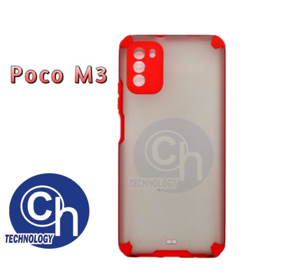 FUNDA MY CHOICE HUMO POCO M3 ROJO
