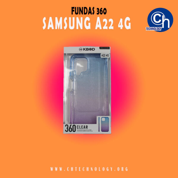 FUNDA 360 SAMSUNG A22 4g AZUL MORADO