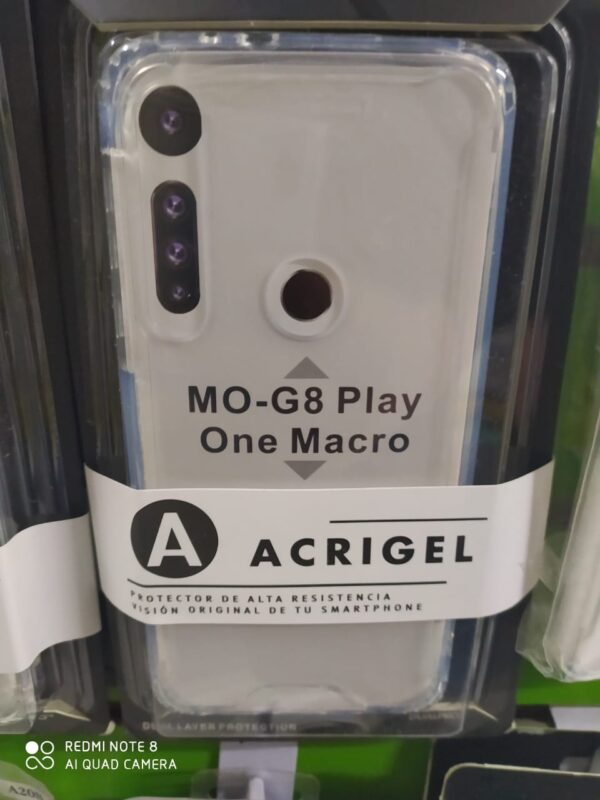 FUNDA ACRIGEL MOTO G8 PLAY/ONE MACRO TRA