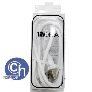 CABLE USB 1 HORA TIPO V8 BLANCO