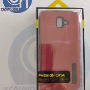 FUNDA 2 EN 1 SAM J6 PLUS ROJO