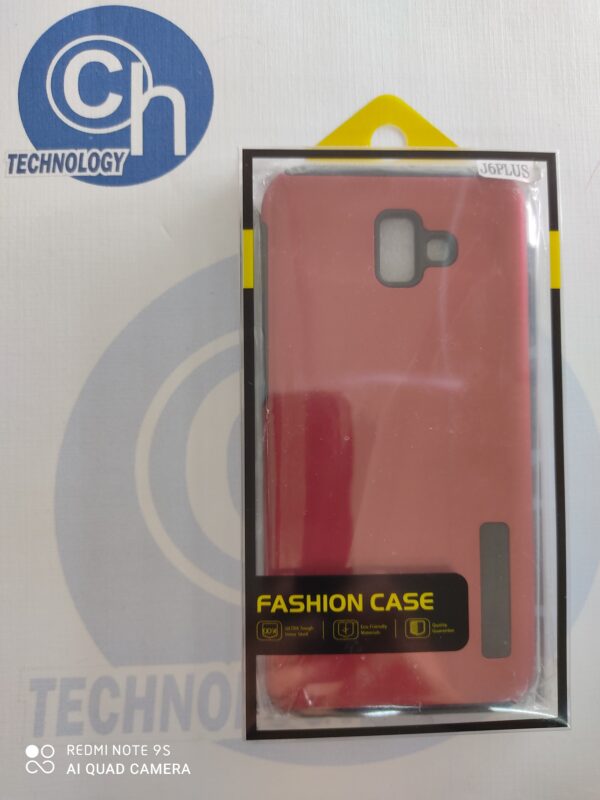 FUNDA 2 EN 1 SAM J6 PLUS ROJO
