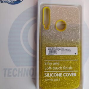 FUNDA GLITTER HUAWEI Y7P BICOLOR AMARILL