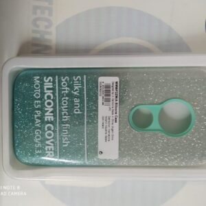 FUNDA GLITTER MOTO E5 PLAY GO BICOLOR