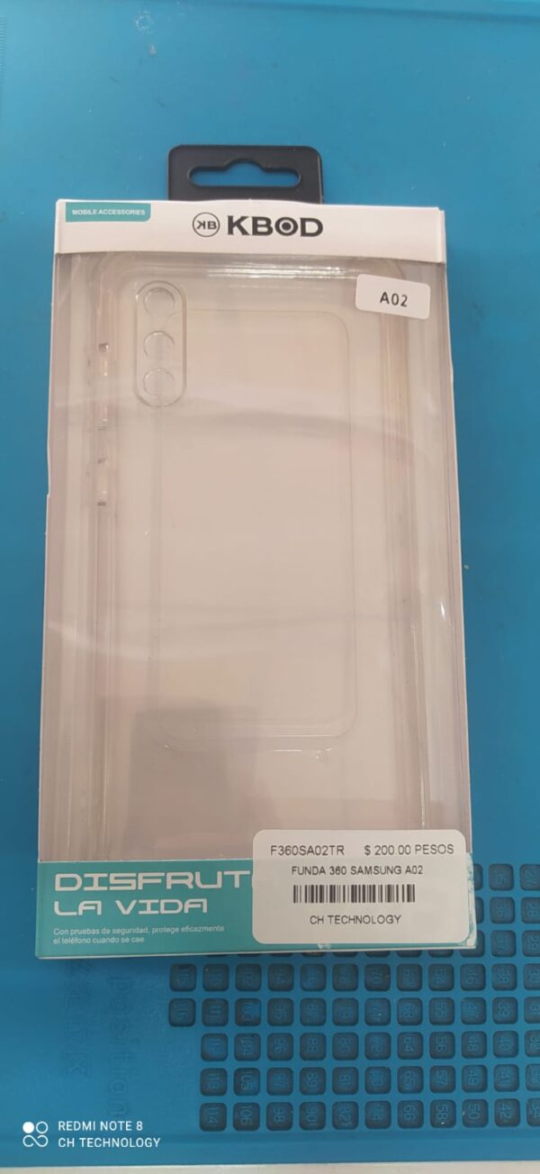 FUNDA 360 SAMSUNG A02 TRANSPARENTE