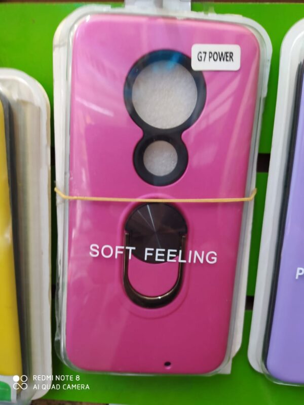 FUNDA 3 EN 1 MOTO G7 POWER ROSA