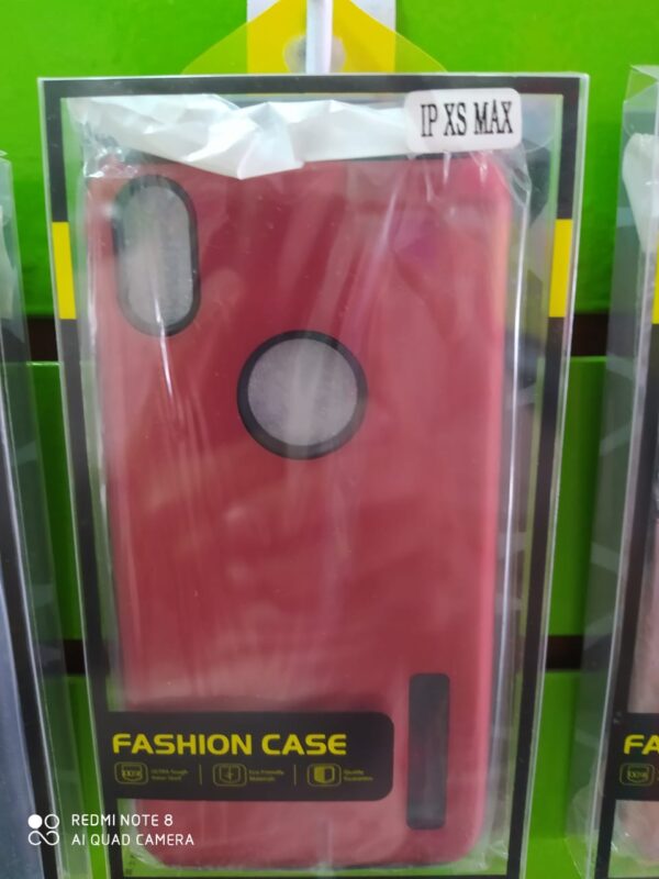 FUNDA 2EN1 IP XS MAX ROJO