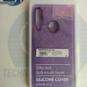 FUNDA GLITTER HUAWEI Y7P LILA