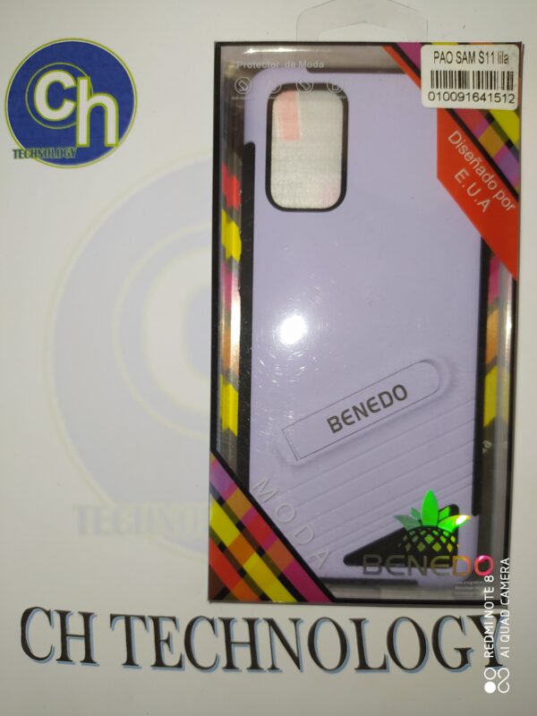 FUNDA SOPORTE CON MICA SAM S11 LILA