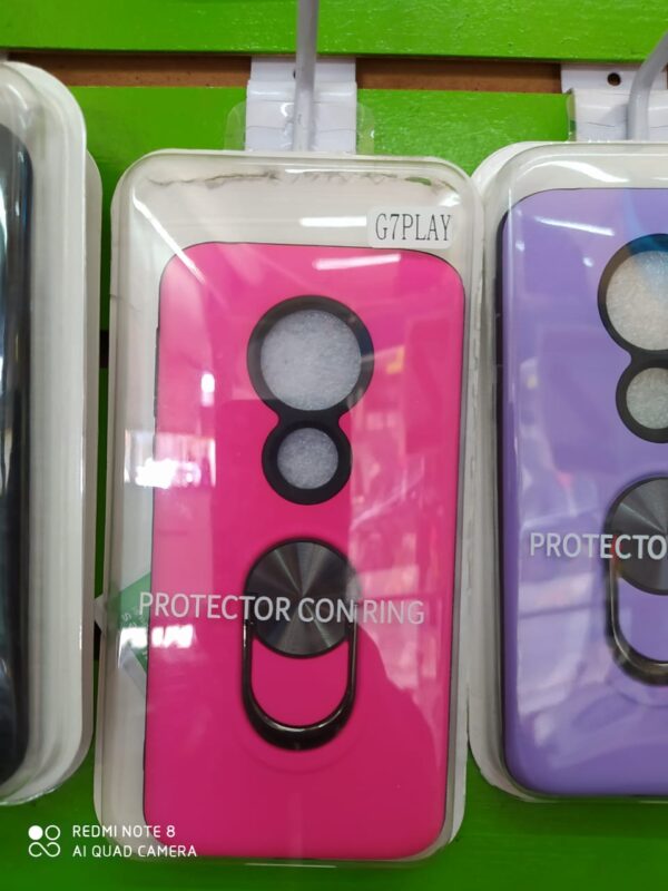 FUNDA 3 EN 1 MOTO G7 PLAY FUCSIA