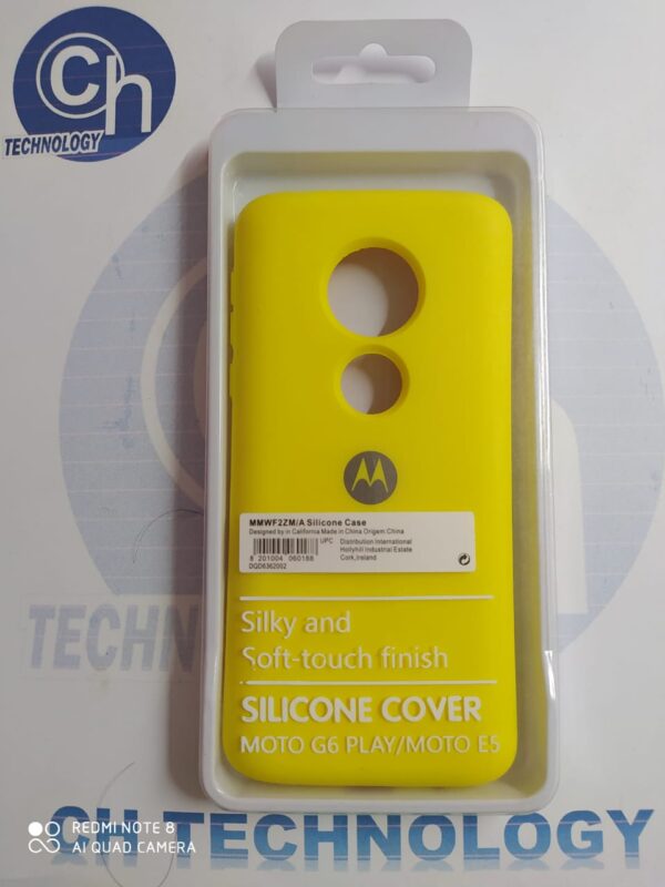 FUNDA NANO SILICON MOTO G6 PLAY/ E5 AMAR