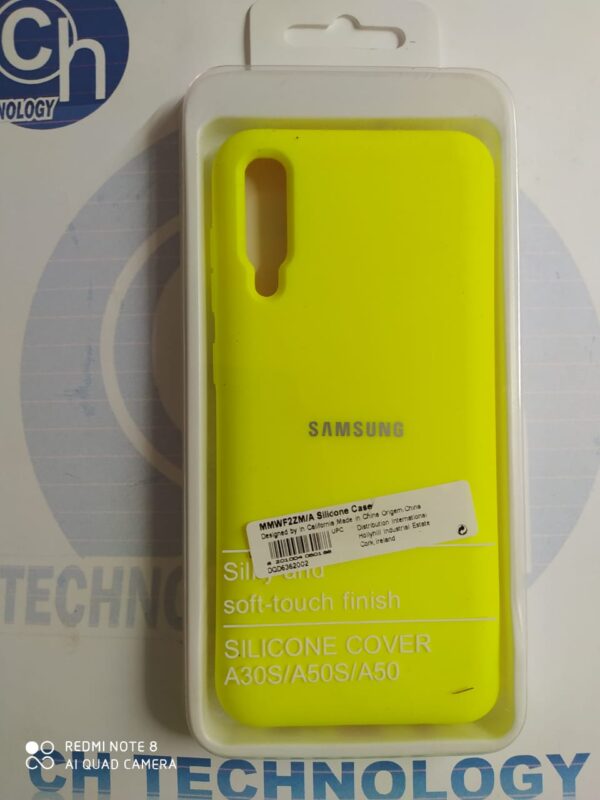 FUNDA NANO SILICON SAM A50 AMARILLO FLUO