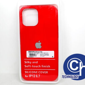 FUNDA NANO SILICON IPHONE 12 6.7 ROJO