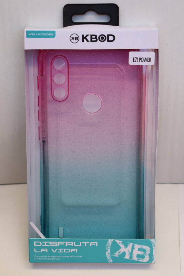 FUNDA 360 MOTO E7I POWER ROSA AZUL