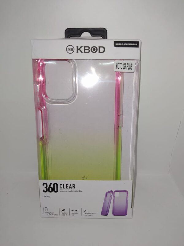 FUNDA 360 MOTO G9 PLUS ROSA AMARILLO