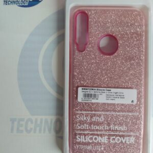 FUNDA GLITTER HUAWEI Y7P ROSA